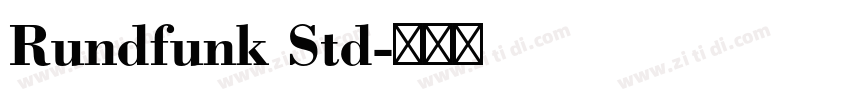 Rundfunk Std字体转换